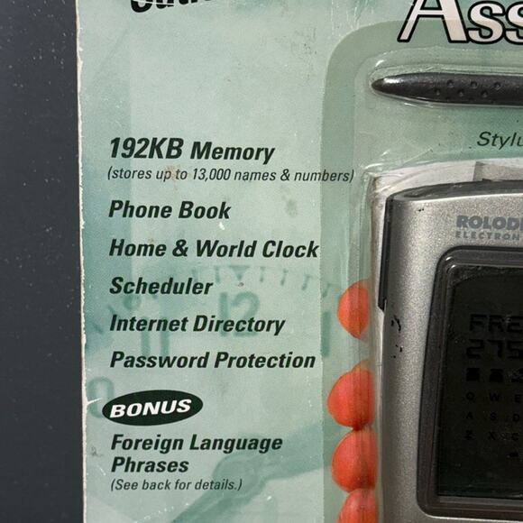 Vintage ROLODEX ELECTRONICS touch screen personal digital assistant RF-8110 - Picture 3 of 8